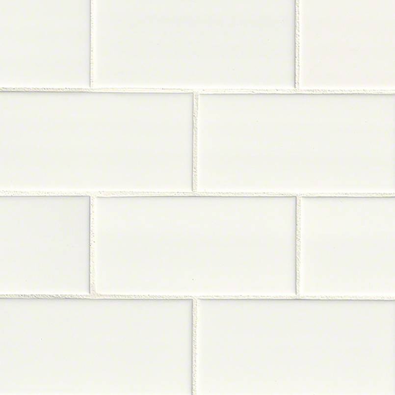 MSI Tile White Glossy 3 inch x 6 inch 10.66 sf/ctn 88 pieces