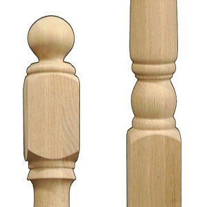 Stair Parts Newel 4010 Unfinished Red Oak 3 inch x 48 inch BT