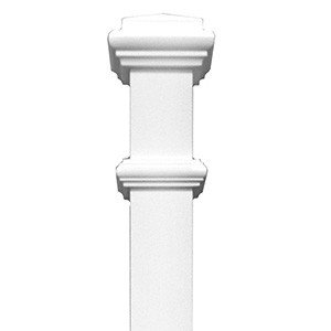 Stair Parts Newel 4075(1075) Primed White 3 1/2 inch x 60 inch