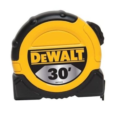 DEWALT 1 1/8inch x 30ft Short Tape, 10ft stand out