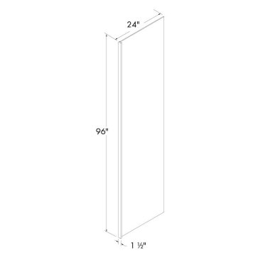 Wolf Steel Refrigerator End Panel with 1.5 inch Filler