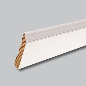 Baseboard 3 1/4 Painted White Wood 12 foot length