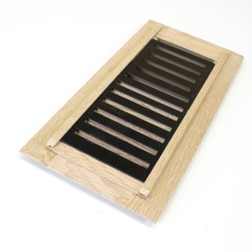 Vent 4 x 10 Red Oak Louvered Dropin Unfinished