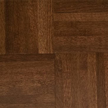 Clearance Solid Parquet Hardwood Oak Forest Brown High Gloss 12 x 12 x 7/16 inch Foam Back 25 sf/...