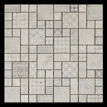 Clearance Mosaic Tile Parchment Block Stone Mosaic Tile
