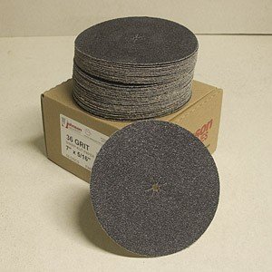 Johnson Abrasives Sharp-Kut Disc 7 inch x 5/16 inch 36-2 grit  50 disc package