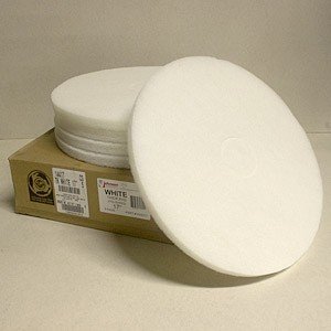 Johnson Abrasives Thick White Pad (Polish) 17 inch 5 pad package