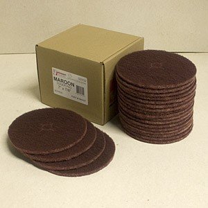 Discontinued Johnson Abrasives Edger Pad (Maroon Nylon) 7 inch x 7/8 inch 20 Pad Package