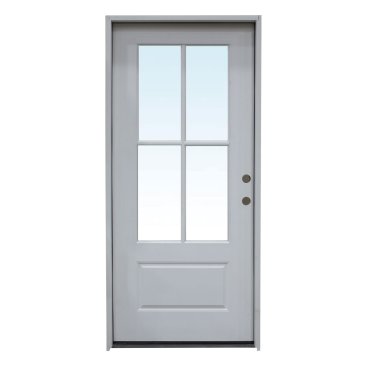 Discontinued Door Exterior Fiberglass 4 Lite 36 inch x 80 inch Left Hand