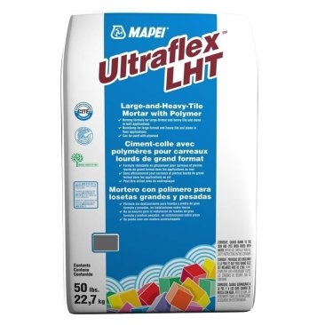 Thinset Mapei Ultraflex Large & Heavy Tile Mortar Gray 50lb bag
