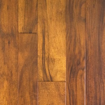 Clearance Engineered Wood Handscraped Click Acacia Amber 3/8 inch x 3.86 and 5.60 inch 32.55 sf/c...