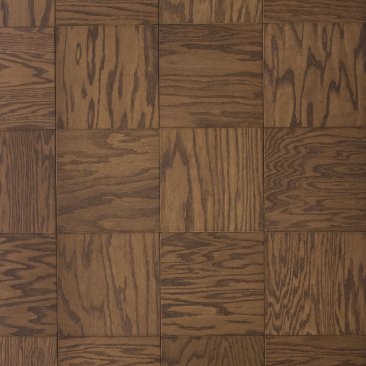 Clearance Engineered Hardwood Parquet Red Oak, Mellow Brown 9 inch x 9 inch 18.22 sf/ctn