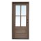 Discontinued Mahogany 4 Lite Unfinished Door 36 inch x 80 inch Left Hand