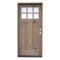 Discontinued Door Exterior Knotty Alder 6Lite Craftsman 36 inch x 80 inch Left Hand