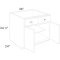 Ivory Shaker Sink Base Cabinet 36 inch must be assembled