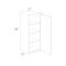 Wolf Hanover Steel Wall Cabinet 12w x 42h