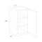 Mantra Classic Snow Wall Cabinet 15w x 30h