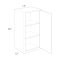 Wolf Hanover Steel Wall Cabinet 15w x 36h