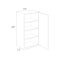 Mantra Classic Snow Wall Cabinet 18w x 42h