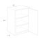 Ivory Shaker Wall Cabinet 21w x 30h must be assembled