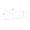 Ivory Shaker Wall Cabinet 36w x 15h must be assembled